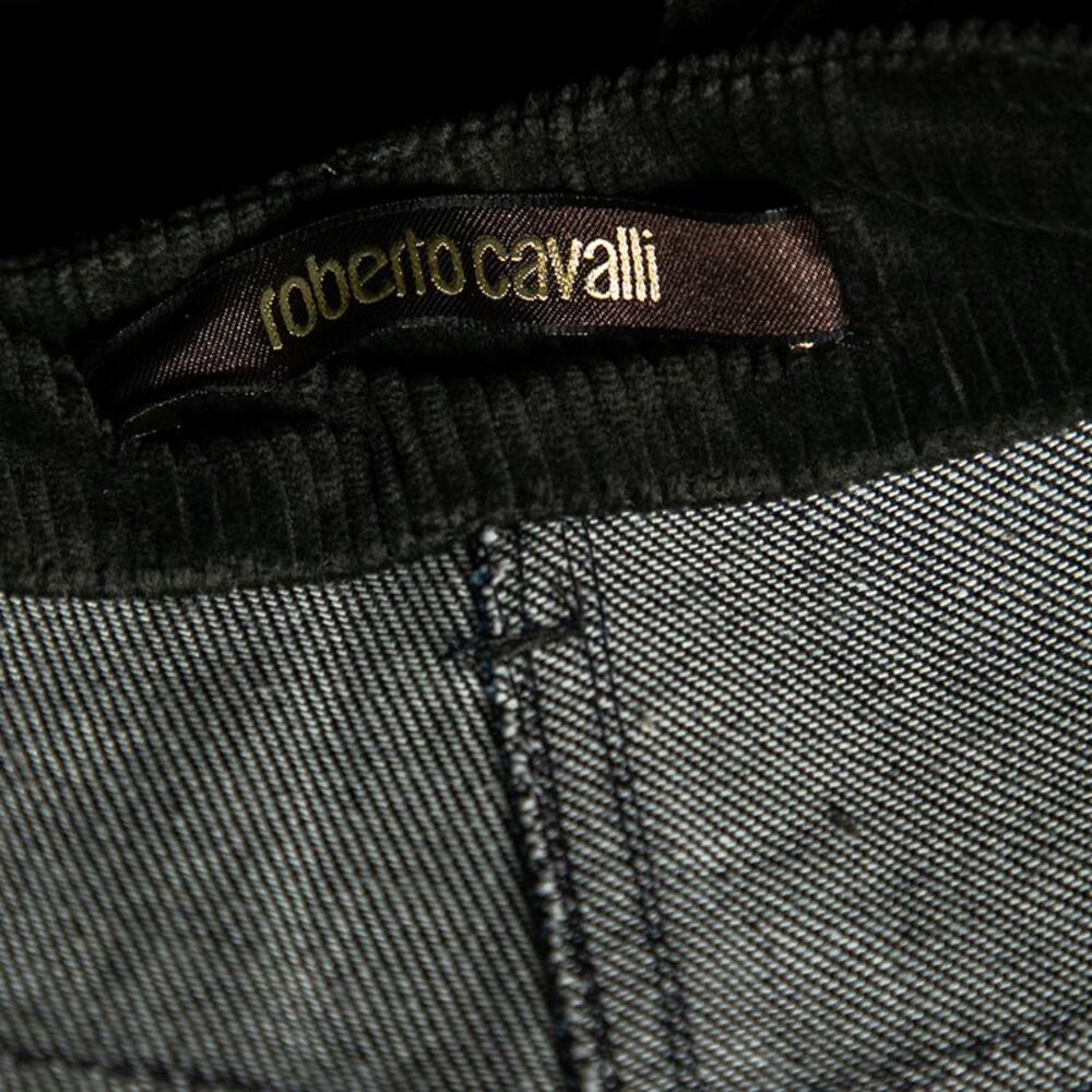 Roberto Cavalli Multicolor Denim Patch Detail Cor… - image 5